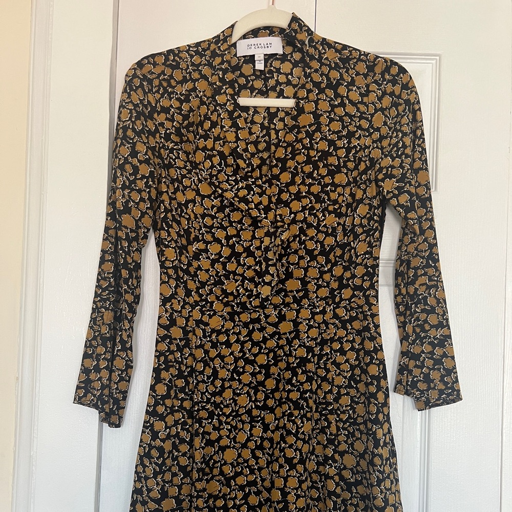 100% silk flared mini dress, derek lam 10 crosby